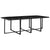 13 Piece Outdoor Dining Set with Cushions Poly Rattan Black