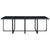 13 Piece Outdoor Dining Set with Cushions Poly Rattan Black