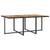 11 Piece Outdoor Dining Set Poly Rattan and Acacia Wood Black