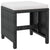 13 Piece Outdoor Dining Set Poly Rattan and Acacia Wood Black