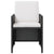 11 Piece Outdoor Dining Set with Cushions Poly Rattan Black