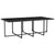 13 Piece Outdoor Dining Set with Cushions Poly Rattan Black