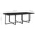 13 Piece Outdoor Dining Set with Cushions Poly Rattan Black