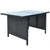 6 Piece Outdoor Dining Set with Cushions Poly Rattan Black