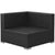 3 Piece Garden Lounge Set with Cushions Poly Rattan Black