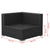 3 Piece Garden Lounge Set with Cushions Poly Rattan Black