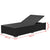 3 Piece Garden Lounge Set with Cushions Poly Rattan Black