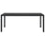 Garden Table Black 185x90x74 cm Aluminium and WPC
