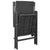 Stackable Garden Chairs 2 pcs Poly Rattan Black