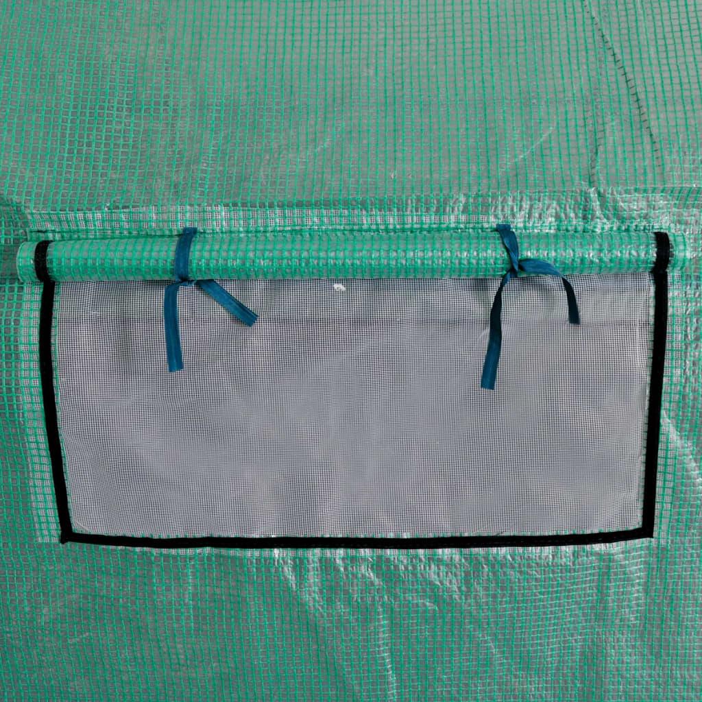 Portable Polytunnel Greenhouse Steel Frame Walk-in 18 m²