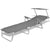 Sun Lounger with Canopy Steel Grey
