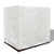 Outdoor Lounge Bed with Curtains Poly Rattan Brown