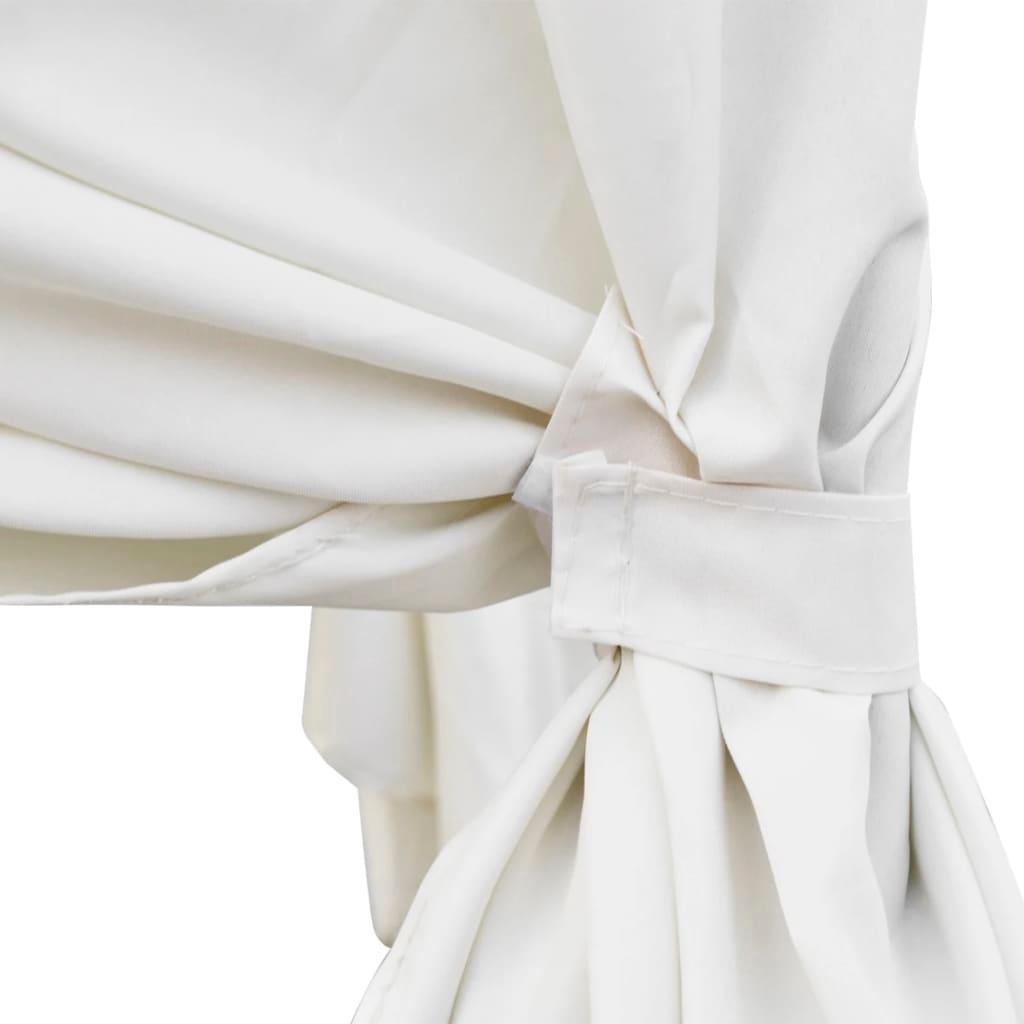 Outdoor Lounge Bed with Curtains Poly Rattan Black