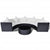 6 Piece Garden Lounge Set with Cushions Poly Rattan Black