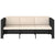 4 Piece Garden Lounge Set with Cushions Poly Rattan Black