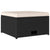 4 Piece Garden Lounge Set with Cushions Poly Rattan Black