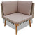 4 Piece Garden Lounge Set with Cushions Poly Rattan Grey