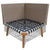 4 Piece Garden Lounge Set with Cushions Poly Rattan Grey