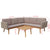 4 Piece Garden Lounge Set with Cushions Poly Rattan Grey