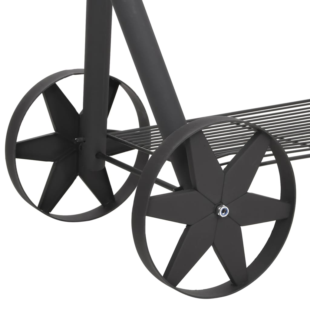 BBQ Charcoal Smoker with Bottom Shelf Black Heavy XXL