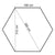 Garden Marquee Pavilion Tent with Curtains Hexagonal 360x265 cm