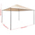 Gazebo Pavilion Tent Canopy 4x4 m Steel Beige