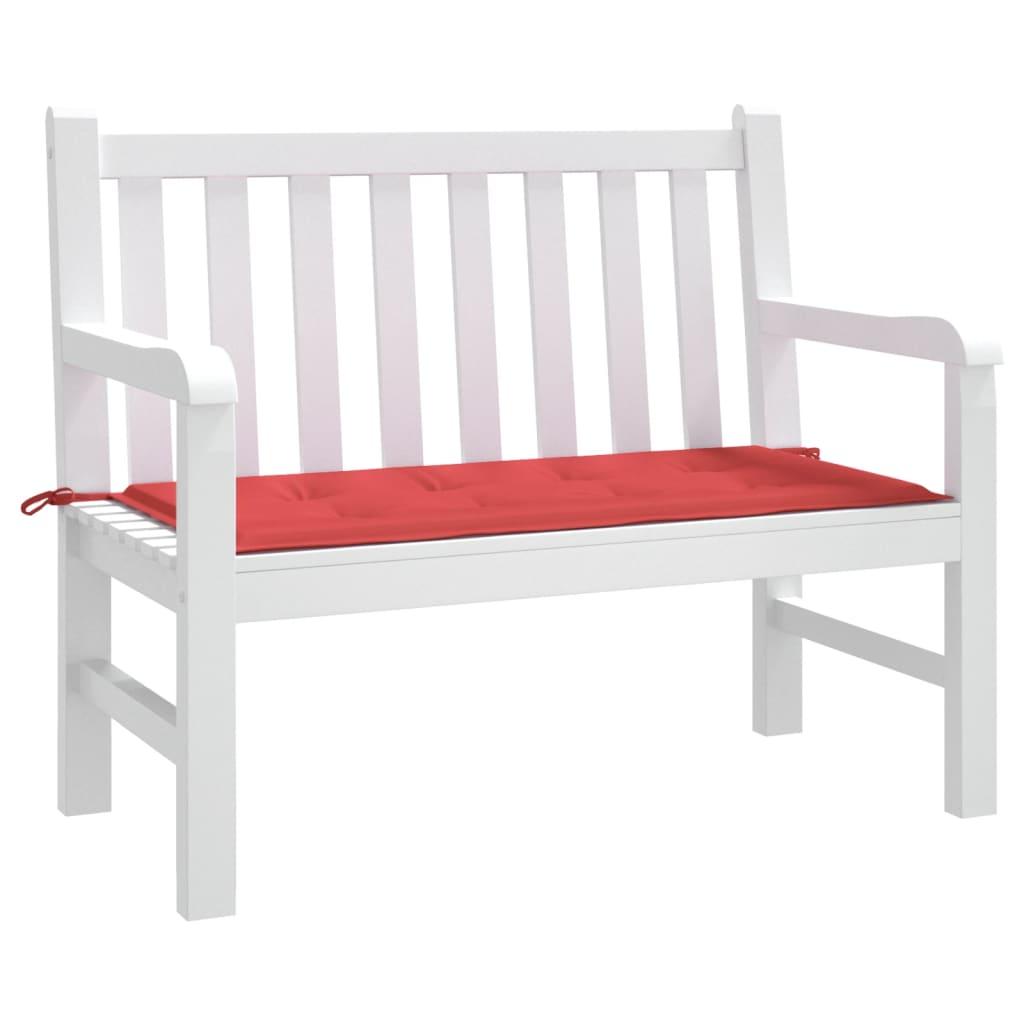 Garden Bench Cushion Red 120x50x3 cm Oxford Fabric