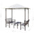 Garden Pavilion with Table and Benches 2.5x1.5x2.4 m