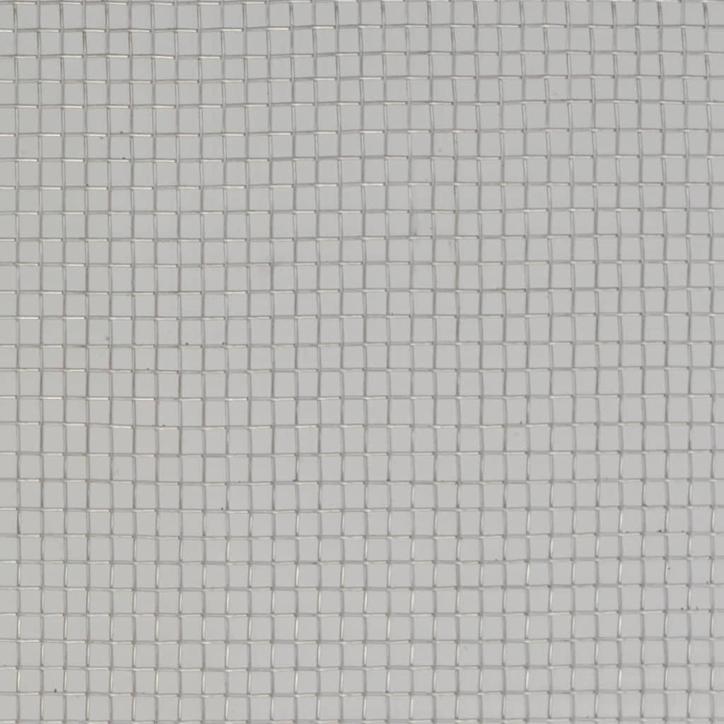 Mesh Screen Stainless Steel 100x1000 cm Silver