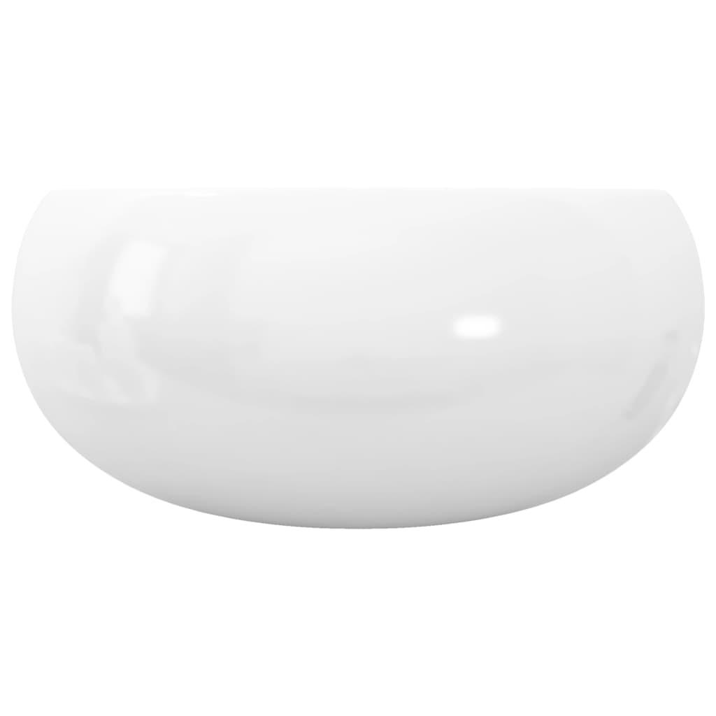 Basin Round Ceramic White 40x15 cm