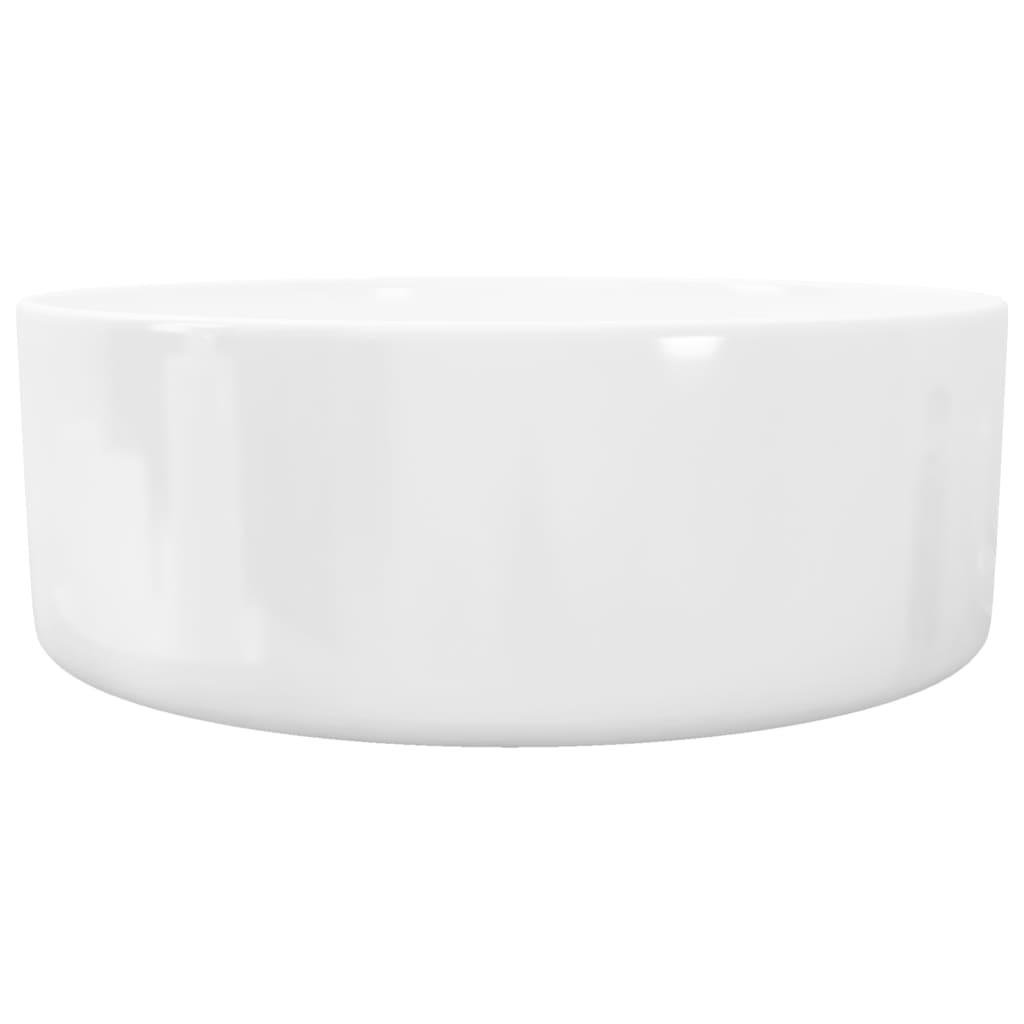 Basin Round Ceramic White 40x15 cm