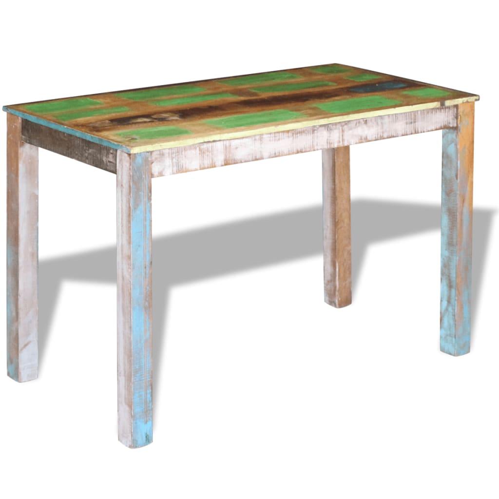 Dining Table Solid Reclaimed Wood 115x60x76 cm