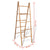 Double Towel Ladder with 5 Rungs Bamboo 50x160 cm