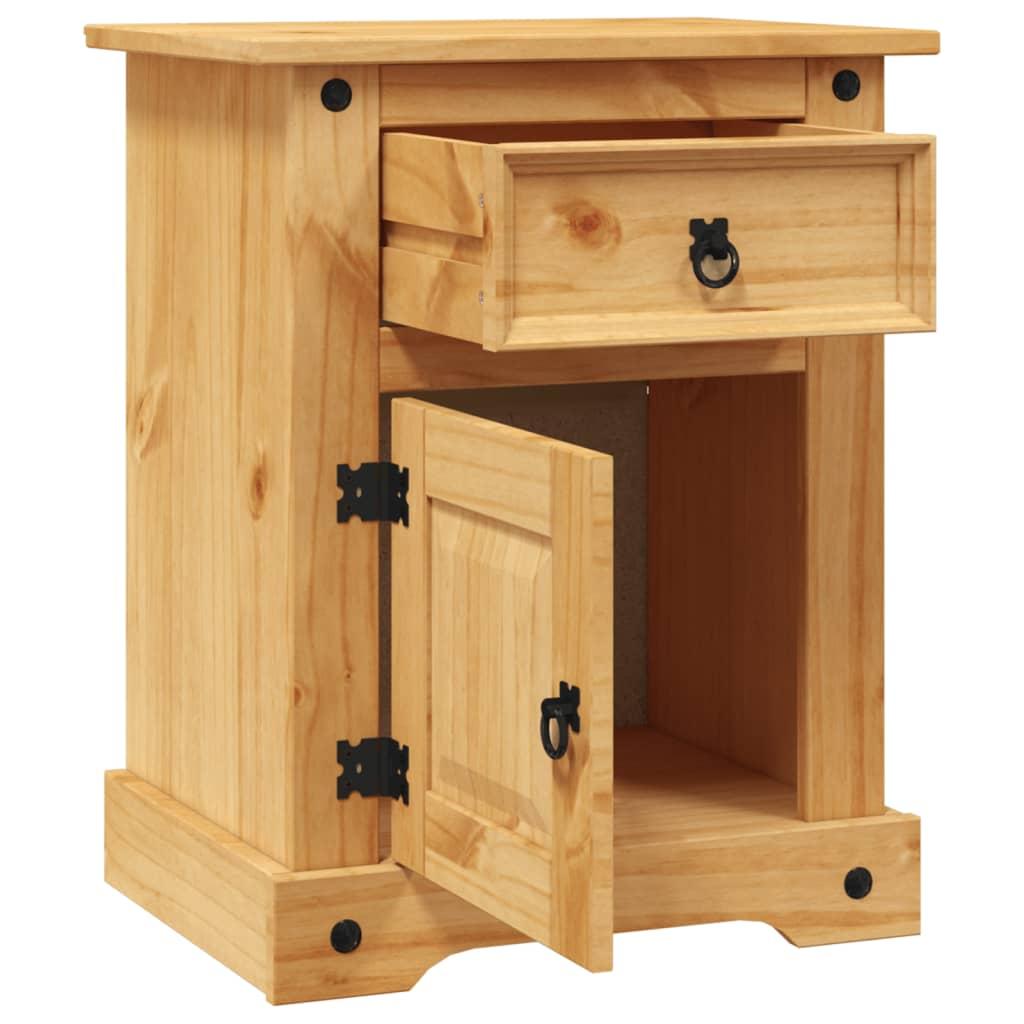 Bedside Cabinet Mexican Pine Corona Range 53x39x66 cm