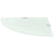 Corner Shelf with Chrome Supports Glass White 25x25 cm