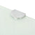Corner Shelf with Chrome Supports Glass White 25x25 cm