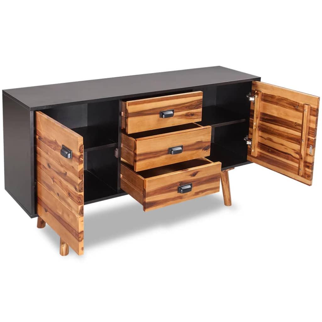 Sideboard Solid Acacia Wood 115x35x70 cm