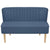 Sofa Fabric 117x55.5x77 cm Blue