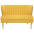 Sofa Fabric 117x55.5x77 cm Yellow