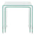 Two Piece Nesting Table Set Tempered Glass Clear