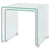 Two Piece Nesting Table Set Tempered Glass Clear