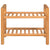 Shoe Rack with 2 Shelves 50x27x40 cm Solid Oak Wood