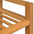 Shoe Rack with 2 Shelves 50x27x40 cm Solid Oak Wood