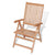 Reclining Garden Chairs 2 pcs Solid Teak Wood