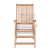 Reclining Garden Chairs 2 pcs Solid Teak Wood