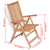 Reclining Garden Chairs 2 pcs Solid Teak Wood
