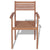 Stackable Garden Chairs 4 pcs Solid Teak Wood