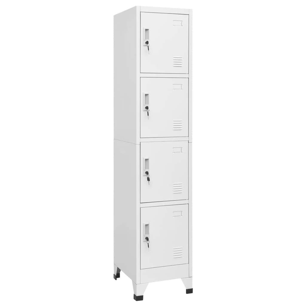 Locker Cabinet with 4 Compartments 38x45x180 cm