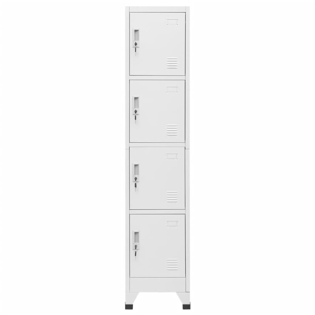 Locker Cabinet with 4 Compartments 38x45x180 cm