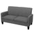 2-Seater Sofa 135x65x76 cm Dark Grey